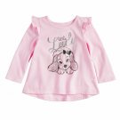 NWT Disney Lady and the Tramp Baby Girls Pink Long Sleeve Shirt 24 Months