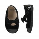 NWT Gymboree Baby Girls Black Velvet Bow Crib Party Shoes 1 2 3 Royal Red Line