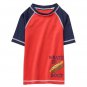 NWT Gymboree Getaway Shop Hot Dog Boys Rashguard Board Shorts Swim Trunks Set