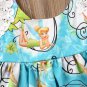 NWT Disney Tinker Bell Fairies Girls Sleeveless Blue Ruffle Dress