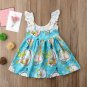 NWT Disney Tinker Bell Fairies Girls Sleeveless Blue Ruffle Dress