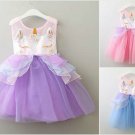 NEW Unicorn Girls Beaded Sleeveless Tutu Dress 2T 3T 4 5 6 7 8