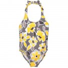 NWT Gymboree Fairytale Forest Girls Floral Yellow Swimsuit 5-6 14 S XL