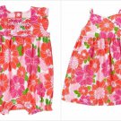 NWT Gymboree Tiny Tropics Baby Girl Pink Floral Kimono Wrap Dress Romper Sunsuit