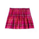 NWT Crazy 8 Girls Pink Sparkle Plaid Skirt 3T 4T 5T