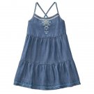 NWT Gymboree True Blue Summer Tiered Denim Chambray Sleeveless Girls Dress