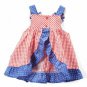 NWT Nannette Baby Girl Whale Seersucker Swing Top Shorts Outfit 4th of July