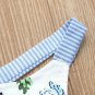 NWT Disney Bambi & Thumper Baby Girls Blue Striped Sleeveless Dress