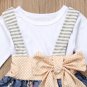 NWT Girls Owl Suspender Skirt Ruffle Long Sleeve Shirt Halloween Outfit Set