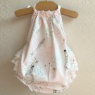 NEW Baby Girl Mermaid Ruffle Romper Bodysuit Jumpsuit 3-6 6-9 9-12 Months