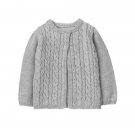 NWT Gymboree Tiny Team Gray Glitter Cable Knit Baby Girls Cardigan 6-12 12-18 24