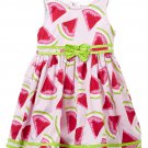 NWT Nannette Watermelon Girls Pink Sleeveless Dress 12 M 4T