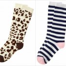 NWT Gymboree Uniform Shop Leopard Girls Knee High Socks S M L 11-12 13-2 3+
