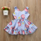 NEW Disney Dumbo Girls Sleeveless Blue Plaid Ruffle Dress