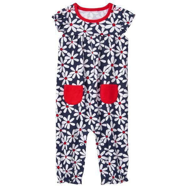 NWT Gymboree Spring Forward Floral Daisy Baby Girls Romper Sunsuit Jumpsuit