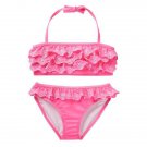 NWT Gymboree Girls Pink Ruffle Bikini Swimsuit Bathing Suit 5-6 7-8 10-12 14