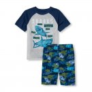 NWT The Childrens Place Sharks Boys Short Sleeve Pajamas Set 5-6 7-8 10-12 14 16