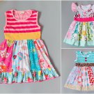 NEW Girls Boutique Farm Animals Princess Pony Multi Print Ruffle Dress