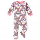 NWT The Childrens Place Unicorn Girls Footed Fleece Blanket Sleeper Pajamas