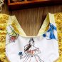 NWT Disney Princess Belle Beauty and the Beast Baby Girls Ruffle Lace Romper