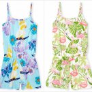 NWT The Children's Place Cockatoo Tropical Bird Girls Blue Romper Jumpsuit