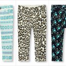 NWT The Childrens Place Girls Fair Isle Floral Blue Knit Jeggings 3T 4T 5T