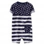 NWT Gymboree Patriotic Stars & Stripes Baby Boys 4th of July Romper Sunsuit