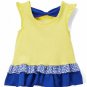 NWT Nannette Fish Baby Girls Yellow Ruffle Tunic Top Blue Leggings Outfit Set