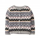 NWT Gymboree Winter Star Fair Isle Girls Gray Cardigan Sweater 2T 3T 4T 5T