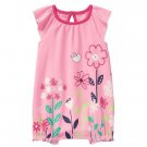 NWT Gymboree Spring Vacation Floral Garden Baby Girls Pink Romper Sunsuit