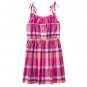 NWT Gymboree Sunny Adventures Girls Pink Sleeveless Plaid Dress 10 12 14