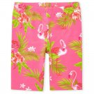 NWT The Childrens Place Flamingo Girls Pink Bike Shorts
