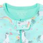 NWT The Childrens Place Unicorn Rainbow Girls Stretchie Romper Sleeper Pajamas