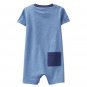 NWT Gymboree True Blue Summer Shark Baby Boys Blue Romper Sunsuit Jumpsuit