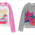 NWT Gymboree Vitamin Sea HIbiscus Girls Long Sleeve Rashguard Swim Shirt 5-6