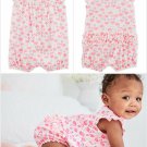 NWT Carter's Flamingo Baby Girls Neon Pink Ruffle Romper Sunsuit  6 9 12 18 24 M