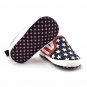 NEW Baby Boys US Flag Patriotic 4th of July Slip On Sneakers Crib Shoes