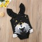 NWT Girls Black Unicorn Ruffle Swimsuit Bathing Suit 2T 3T 4T 5T 6