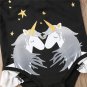 NWT Girls Black Unicorn Ruffle Swimsuit Bathing Suit 2T 3T 4T 5T 6