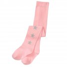 NWT Gymboree Winter Star Pink Sparkle Silver Star Baby Toddler Girls Tights