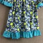 NEW Girls Boutique Ruffle Chevron Floral Gray 3/4 Sleeve Dress 4-5 5-6 6-7