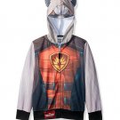 NEW Guardians of the Galaxy Rocket Racoon Hoodie Hooded Sweater Jacket Costume