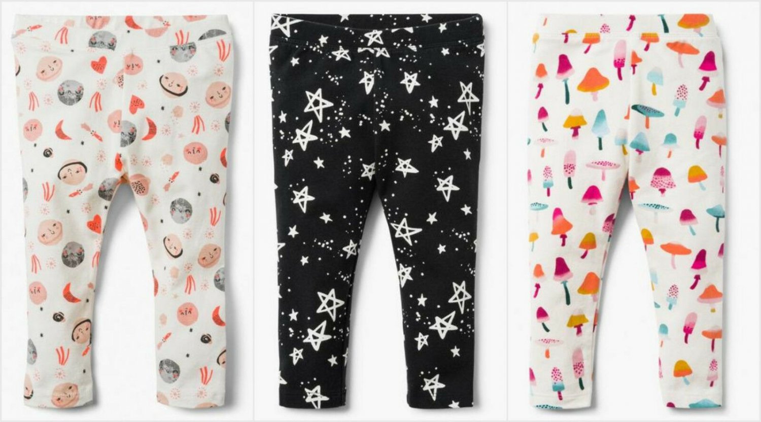 NWT Gymboree Rising Stars Creative Types Girls Planet Stars Mushroom Leggings