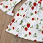 NWT Strawberry Girls White Ruffle Long Sleeve Dress 2T 3T 4T5T