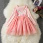 NEW Girls Unicorn Pink Long Sleeve Tutu Dress 3T 4T 5T 6 7