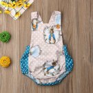 NWT Peter Rabbit Easter Bunny Rabbit Baby Girls Sleeveless Romper Jumpsuit