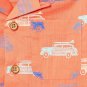 NWT The Childrens Place Surf Car Toddler Boys Orange Button-Down Shirt