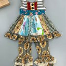 NEW Boutique Girls Floral Sunflower Tunic Dress Ruffle Leggings Outfit