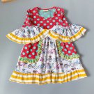 NEW Girls Boutique Bicycle Print Short Sleeve Ruffle Dress