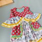 NEW Girls Boutique Bicycle Print Short Sleeve Ruffle Dress
